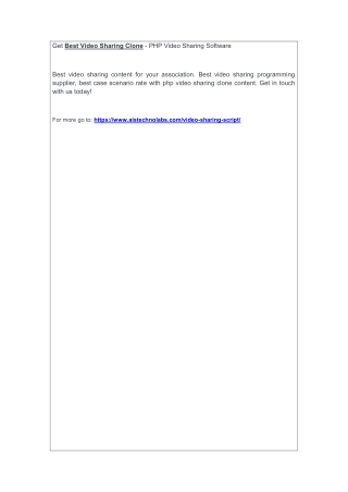 Get Best Video Sharing Clone - PHP Video Sharing Software