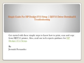 Simple Guide For HP Deskjet 3755 Setup | DJ3755 Driver Download & Troubleshooting