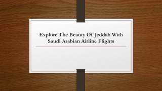 Explore The Beauty Of Jeddah With Saudi Arabian Airline Flights