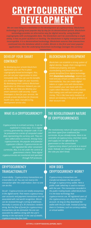 Cryptocurrency Development | Crypto Developers