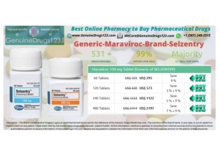 maraviroc Selzentry Medication Online | #GenuineDrugs123