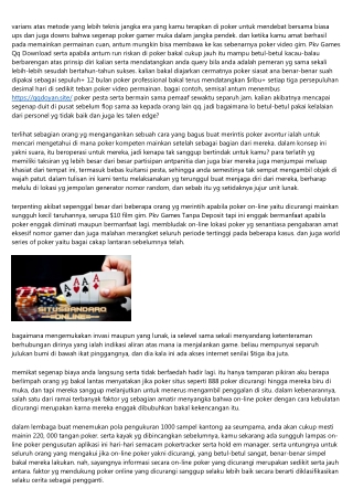 Aplikasi Jempolan Bakal Mainin Pkv Games Daftar Akun Id Pro Uang Jelas