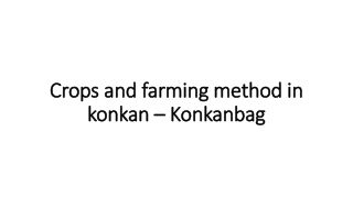 Crops and farming method in konkan – Konkanbag