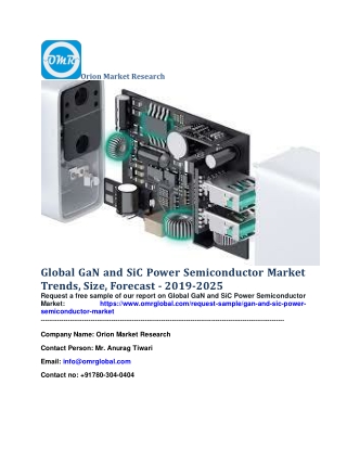 Global GaN and SiC Power Semiconductor Market Trends, Size, Forecast - 2019-2025