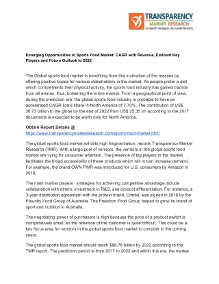 Impact of COVID-19 on Sports Food Market: CAGR: Implications on Business Growth                                         