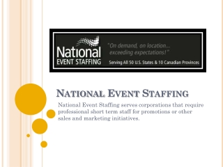 Best Trade Show Staffing - www.nationaleventstaffing.com