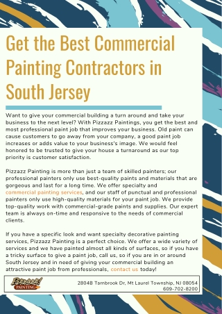 Get the Best Commercial Painting Contractors in South Jersey