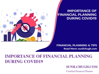 Importance of Financial Planning During Covid19