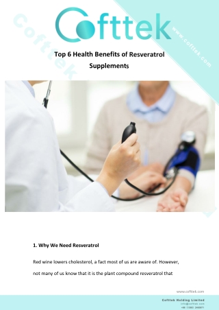 Top 6 Health Benefits of Resveratrol Supplements