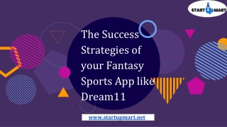 The Success Strategies of your Fantasy Sports App Like Dream11