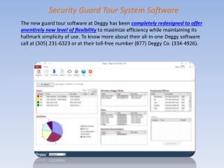 Security Guard Tour System Software