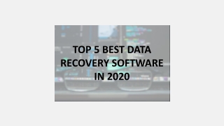 TOP 5 BEST DATA RECOVERY SOFTWARE IN 2020