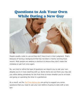 Ourtime dating site