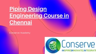 Piping Design Training Classes Chennai