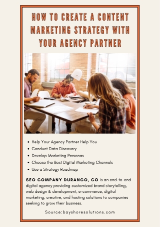How to Create a Content Marketing Strategy with Your Agency Partner