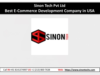 Best E-Commerce Development Company in USA - Sinon Tech