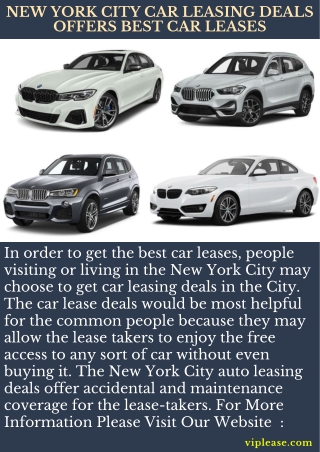 New York City Car Leasing Deals Offers Best Car Leases