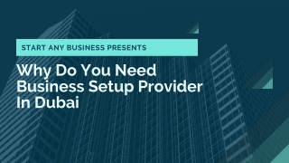 Why Do You Need Business Setup Provider In Dubai