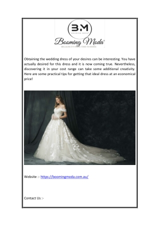 Custom Wedding Dress Brisbane  -  |  -  (BoomingModa.com.au)