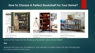 How to Choose a Perfect Bookshelf for Your Home?