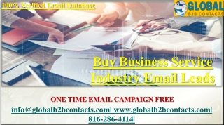 Business Service Industry Email Leads