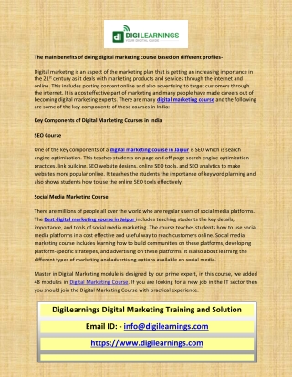 Digital marketing Course with Live Practical Training Program