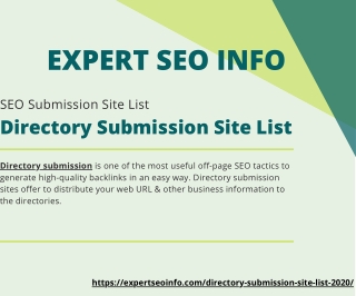 Directory Submission Site List, Expert SEO Info