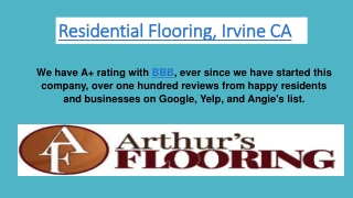 Residential Flooring, Irvine CA