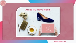 Aruba 50 Navy Heels - Toufie
