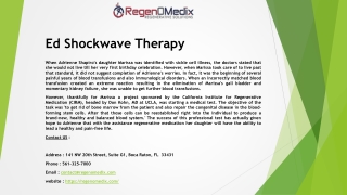 Ed Shockwave Therapy