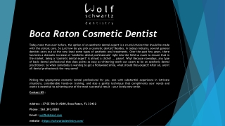 Boca Raton Cosmetic Dentist