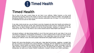 Timed Health