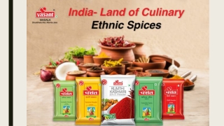 Authentic Indian Taste with Ethnic Spices