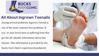 All About Ingrown Toenails