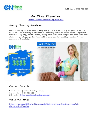 spring cleaning service