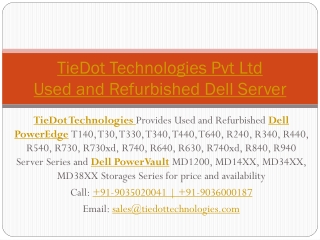 Used/Refurbished Dell Servers in India | Bangalore Call: 9036000187