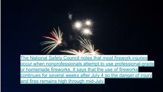 Potential july 4 firework injuries and property damage prompts security guard hiring