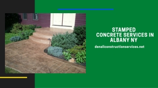 Stamped Concrete Services in Albany NY