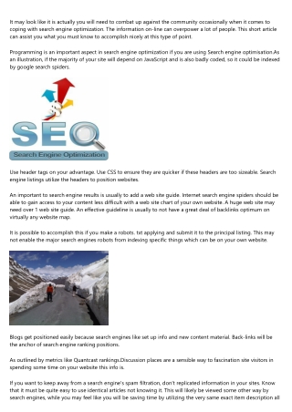 The Greater You Understand Search engine marketing The Larger You Will Ranking!