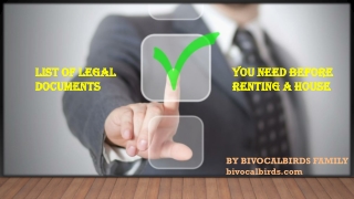 LIST OF LEGAL DOCUMENTS YOU NEED BEFORE RENTING A HOUSE – BIVOCALBIRDS