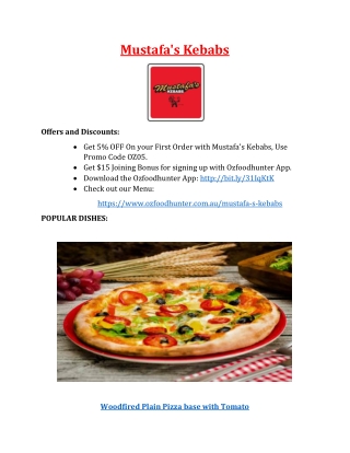 Mustafa's Kebabs Tarcombe Street Euroa, VIC - 5% Off