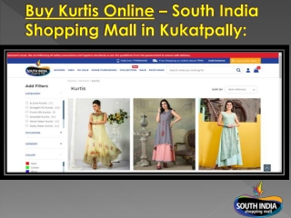 South India Shopping Mall - Buy Kurtis Online: