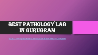 Best pathology lab in Gurugram