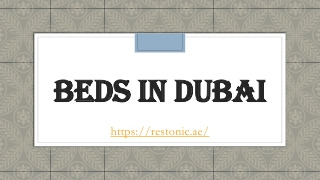 Beds in Dubai
