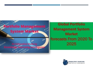 Portfolio Management System Market  Research Report- Forecasts From 2020 To 2025