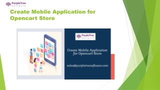 Create Mobile Application for Opencart Store