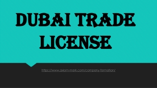 Dubai Trade License