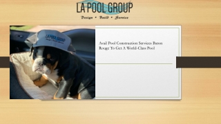 Avail Pool Construction Services Baton Rouge To Get A World-Class Pool