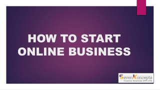 How To Start Your Business Online.